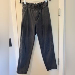 Paper Bag Pant Ankle Crop size 6